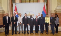 14 October 2014 National Assembly Deputy Speaker MA Igor Becic in meeting with the military-economic delegation from the South African Republic
